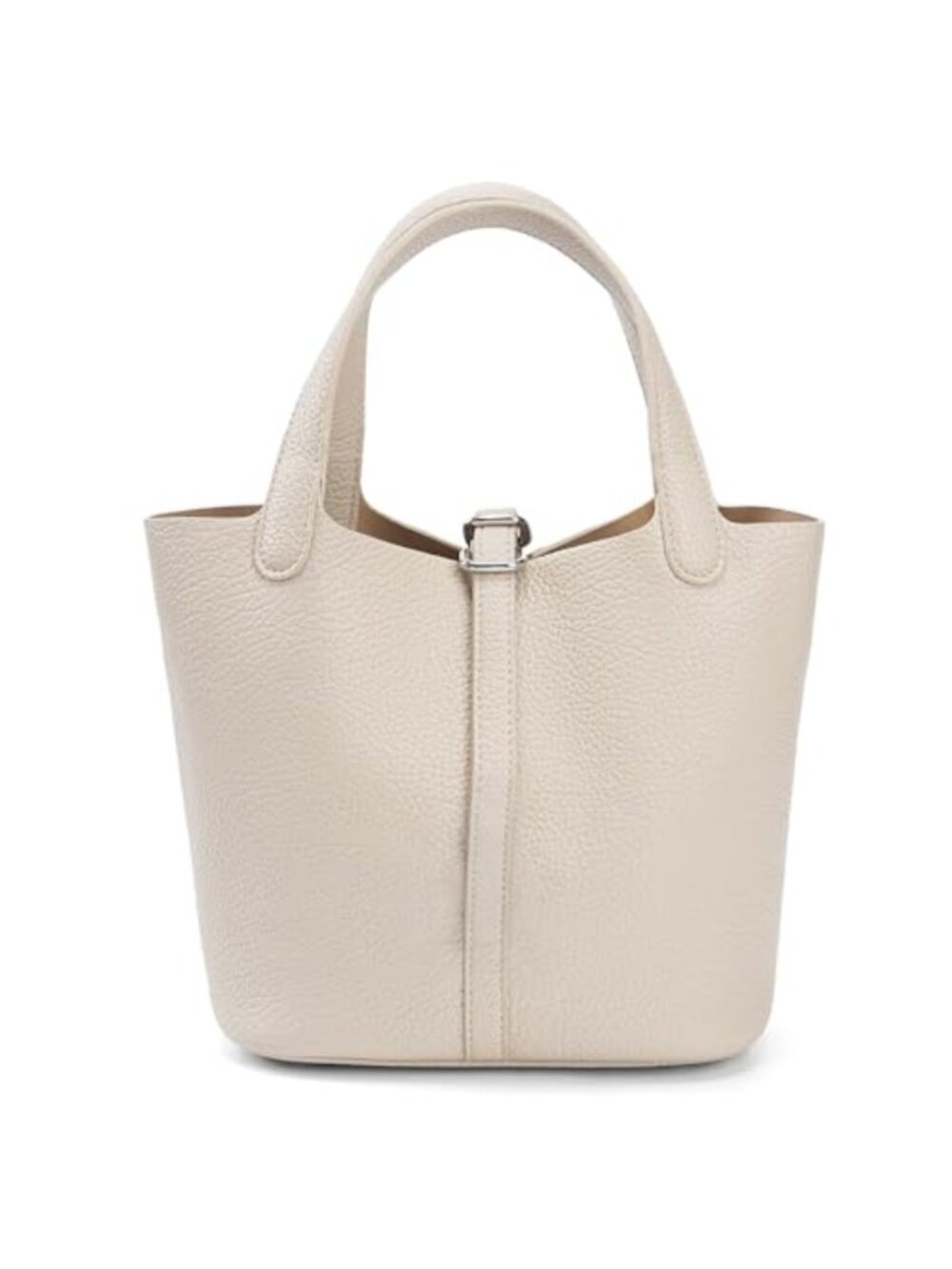 Women's Faux Leather Bucket Bag Tote - Adjustable Strap, Designer Shoulder